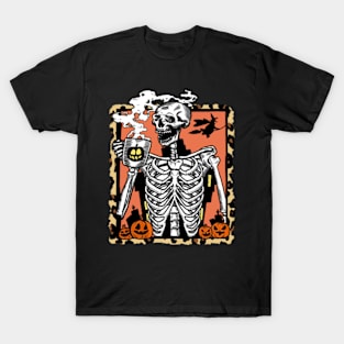 Skull Sensation Make a Statement with this Striking Skull-themed Halloween Tee T-Shirt